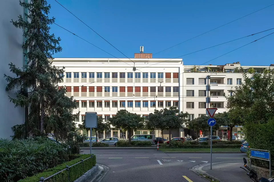 Blick von Edisonstrasse