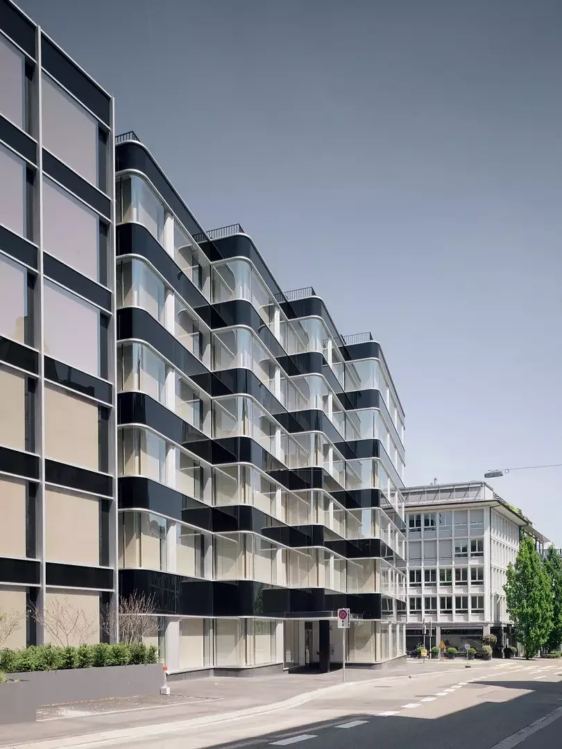 Façade de la rue Brandschenkestrasse 30 et 24