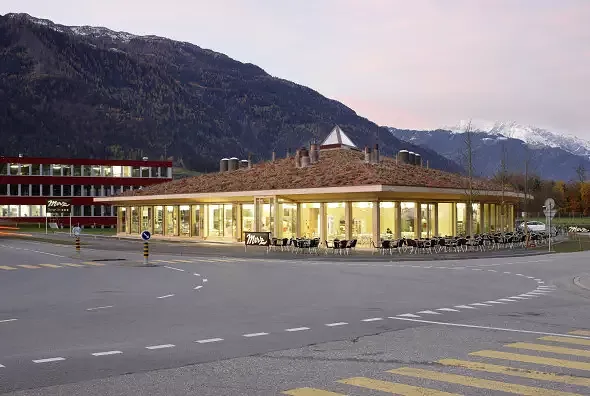 Bäckerei Produktionsgebäude mit Cafè