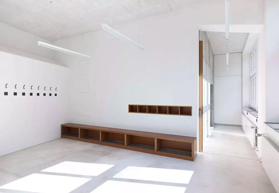 Vestiaire à l'atelier