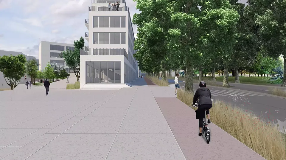 Vue depuis la voie metropolitaine