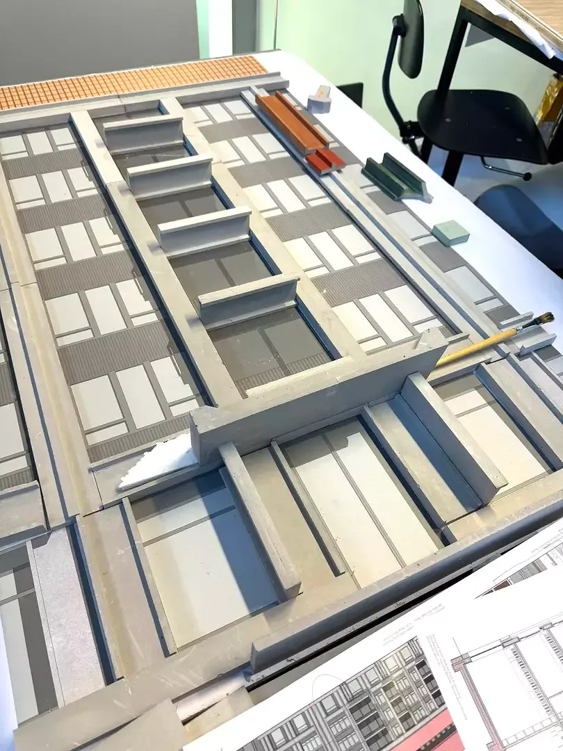 Assemblage et construction à l'échelle 1:20 (façade principale, Aleksandar Bacinski, MSc Thesis)