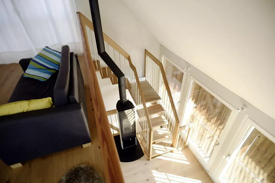 Treppe zur Galerie