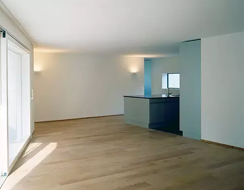 Salon et salle à manger avec la cuisine