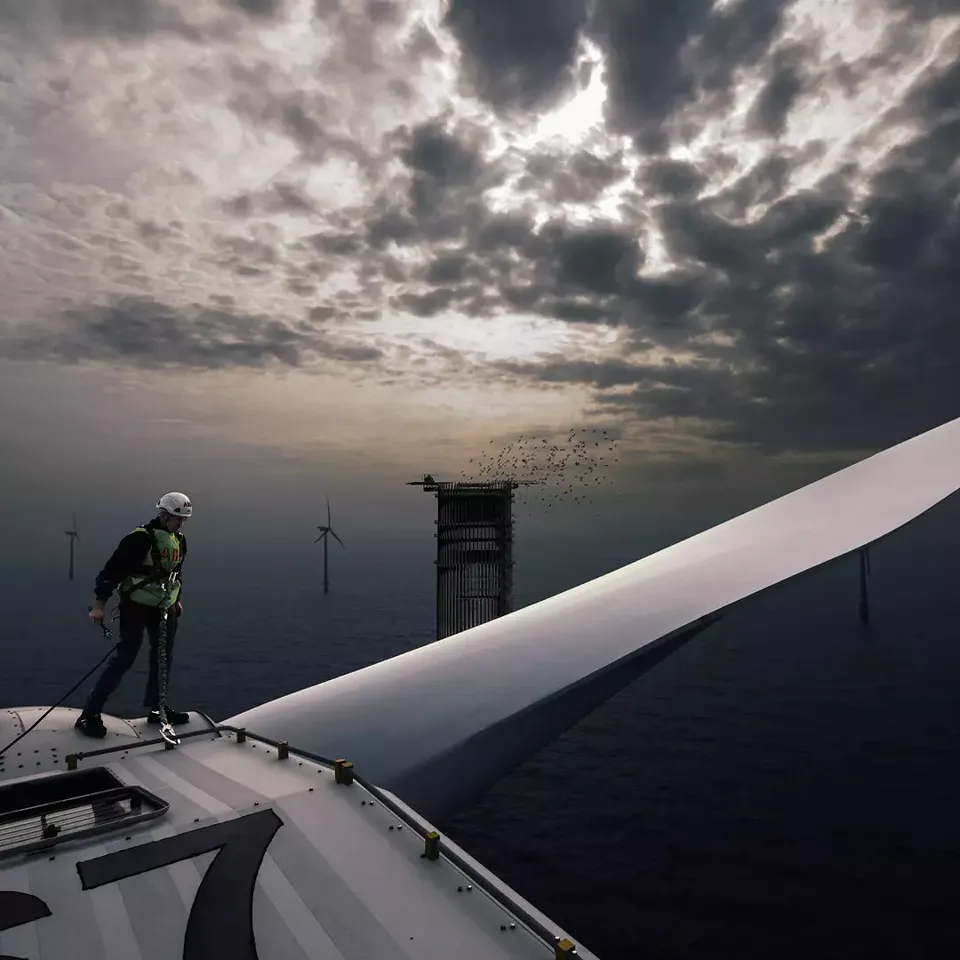 Vue des turbines