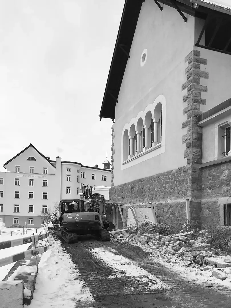 Aufnahme Rückbau Anbauten