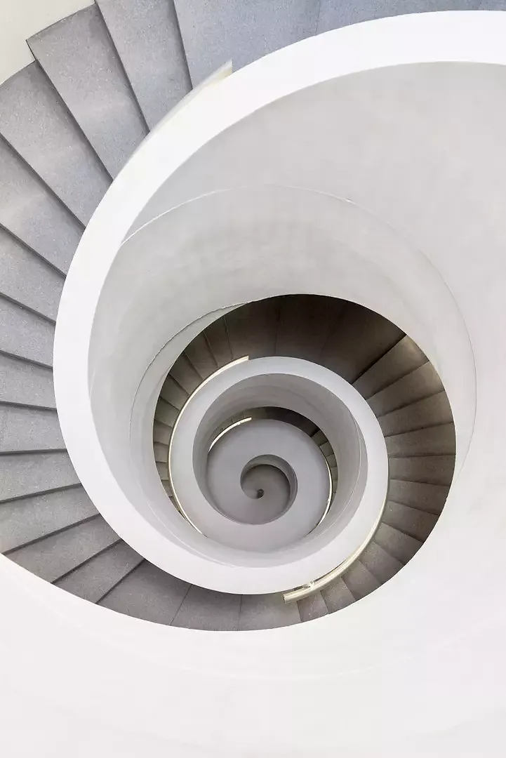 Geometrische Figur der Wendeltreppe