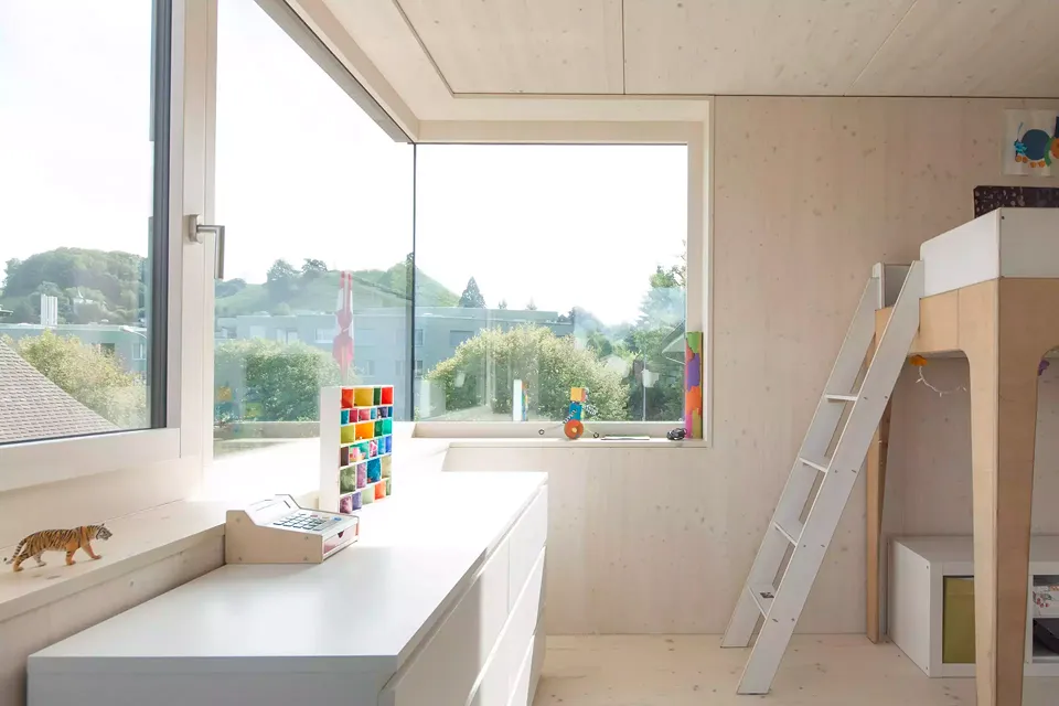 côté nord du chambre des enfants