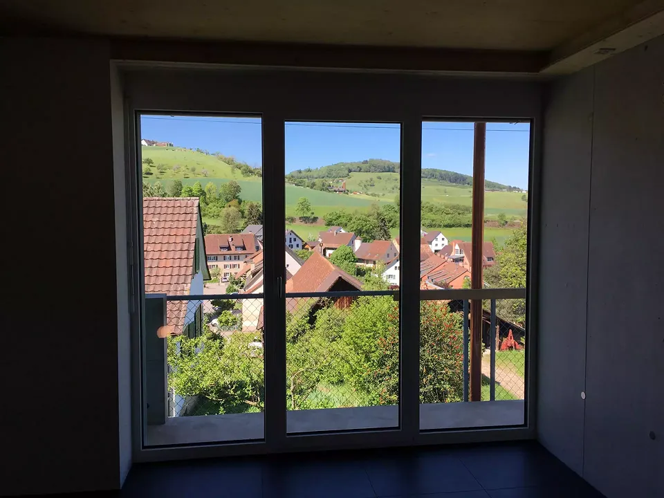 Blick aus dem Wohnzimmer