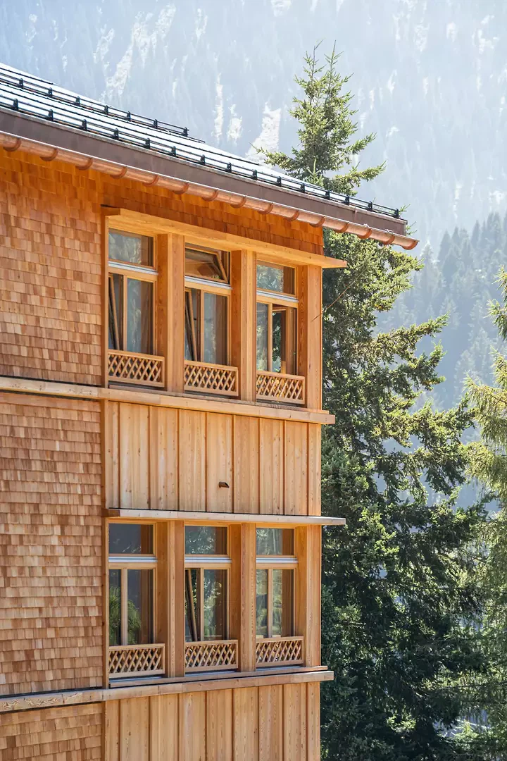 Conception de la façade d'une véranda