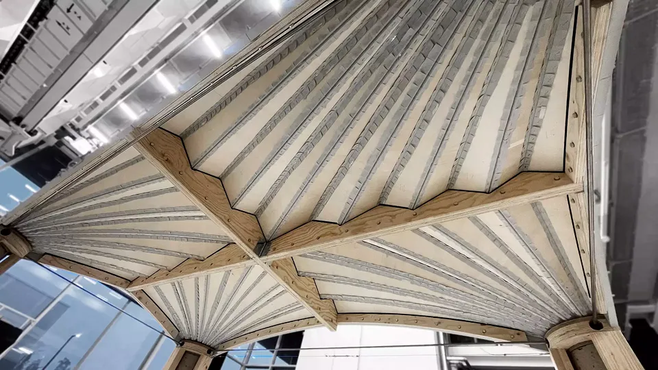 Unfold-ed Form-work from below