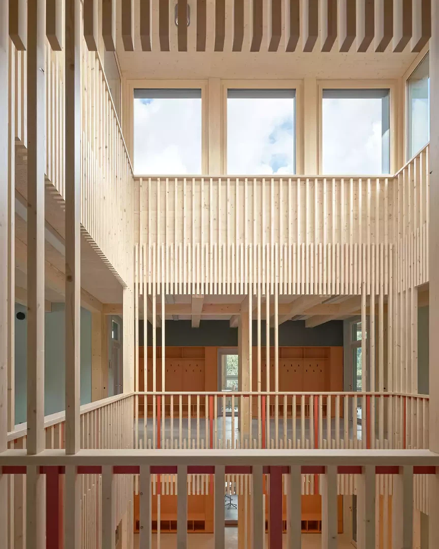 Lichthof mit Dachaufbau