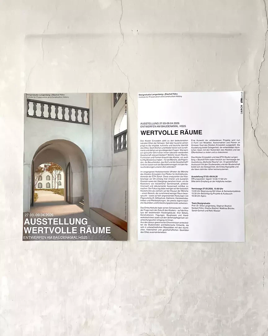 Exposition «Valeurs spatiales», du 27 mars au 9 avril, monastère d’Einsiedeln