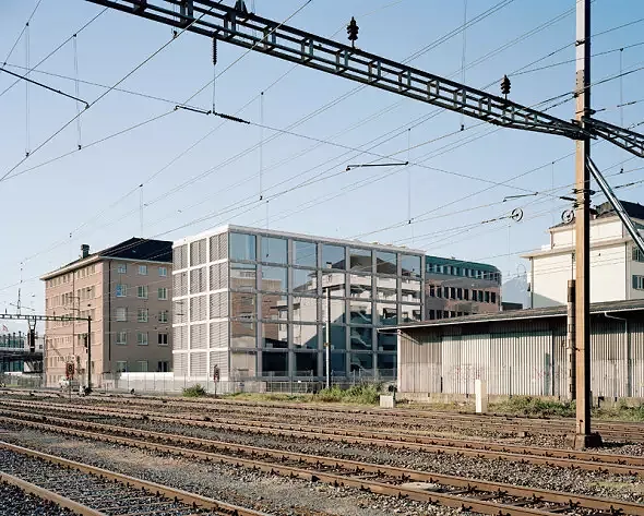 vue depuis les rails CFF