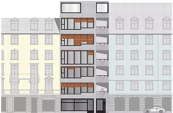 Strassenfassade 1:100