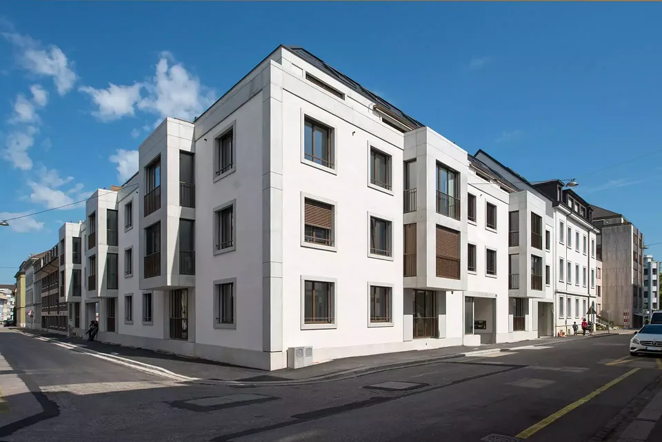 Ansicht Strasse Ecksituation