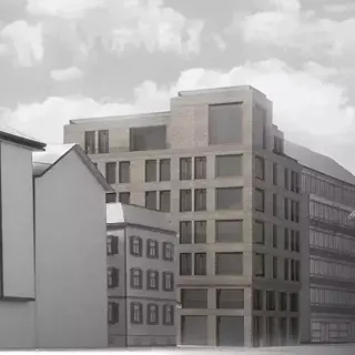 Ein städtisches Wohnhaus in Zürich