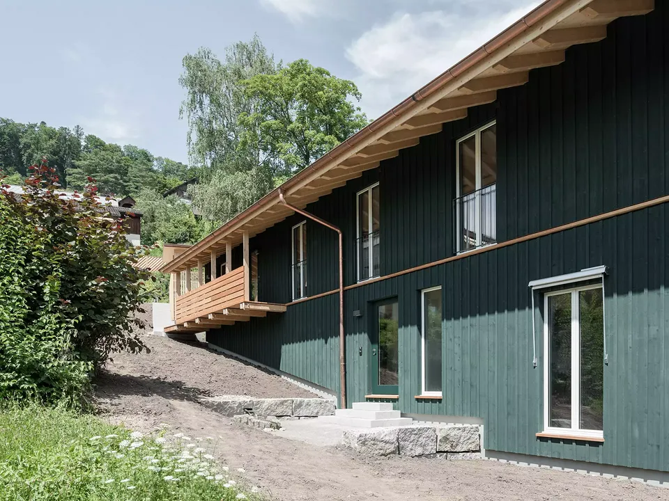 Blick von Westen auf das Langhaus