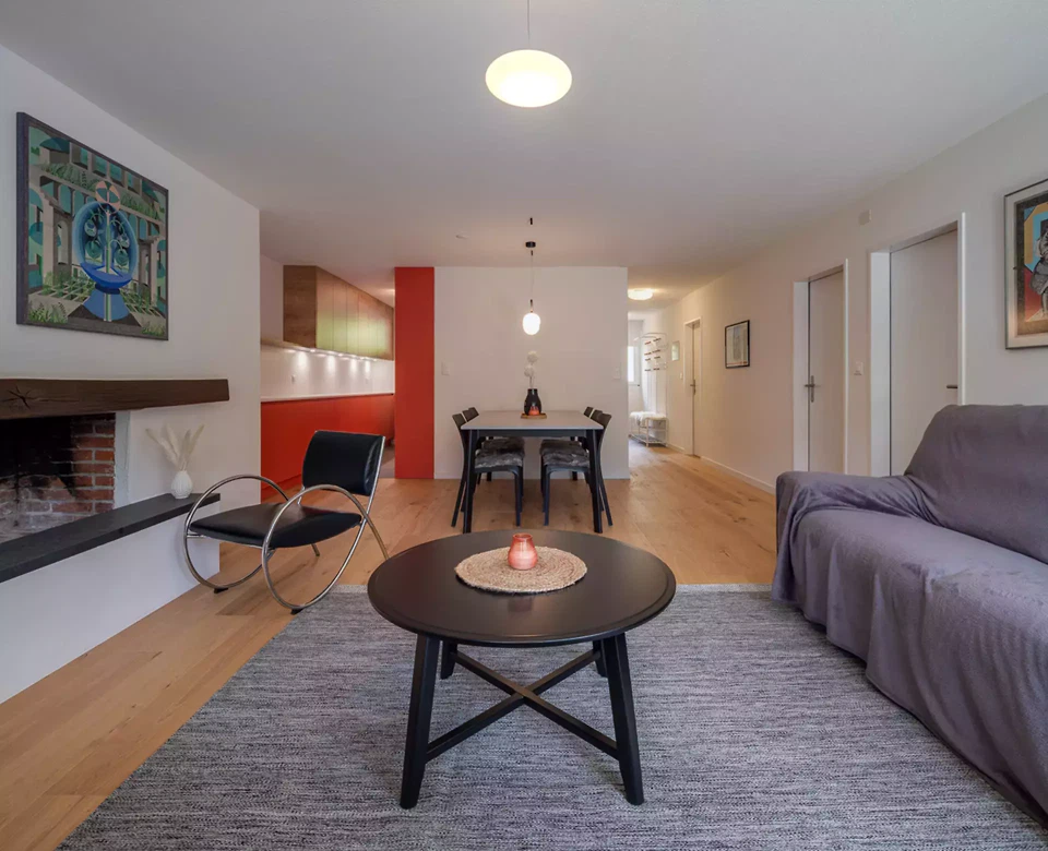 Wohnzimmer und Küche