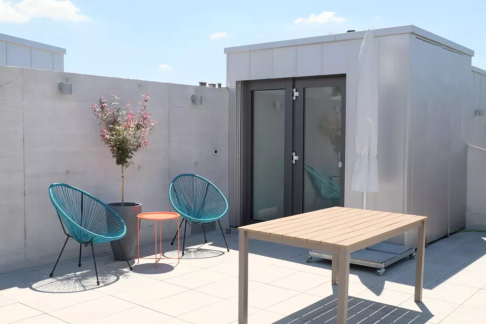 Dachterrasse Hofhaus
