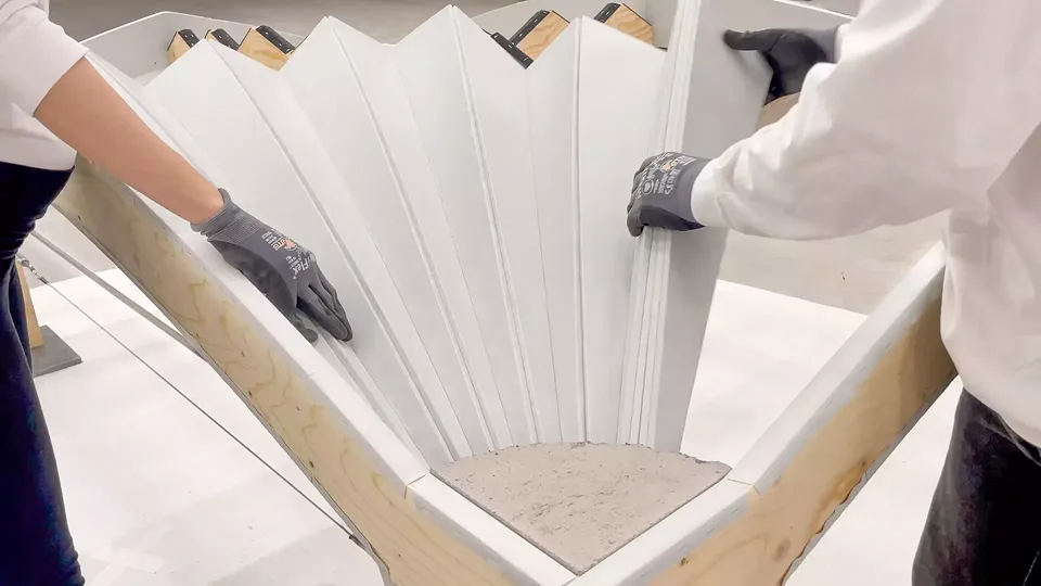 Unfolding of Form-work closeup
