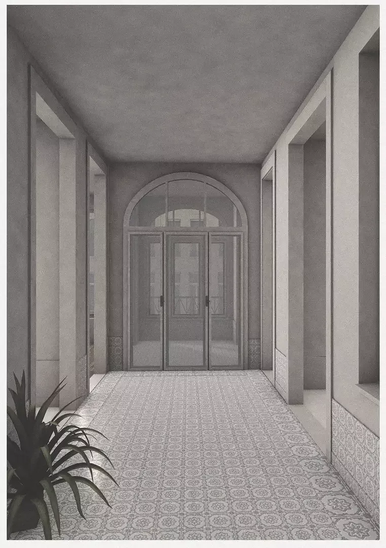 Innenvisualisierung Halle