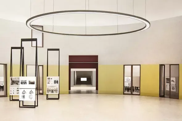 Modellbild Ausstellungsraum Enfilade, 1OG, A1