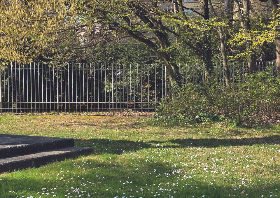 Neue Einzäunung des Geländes, Internationale Arbeitsorganisation, Genf