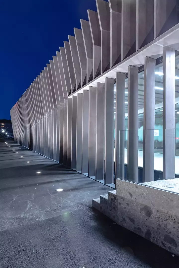 Vue détaillée  façade sud