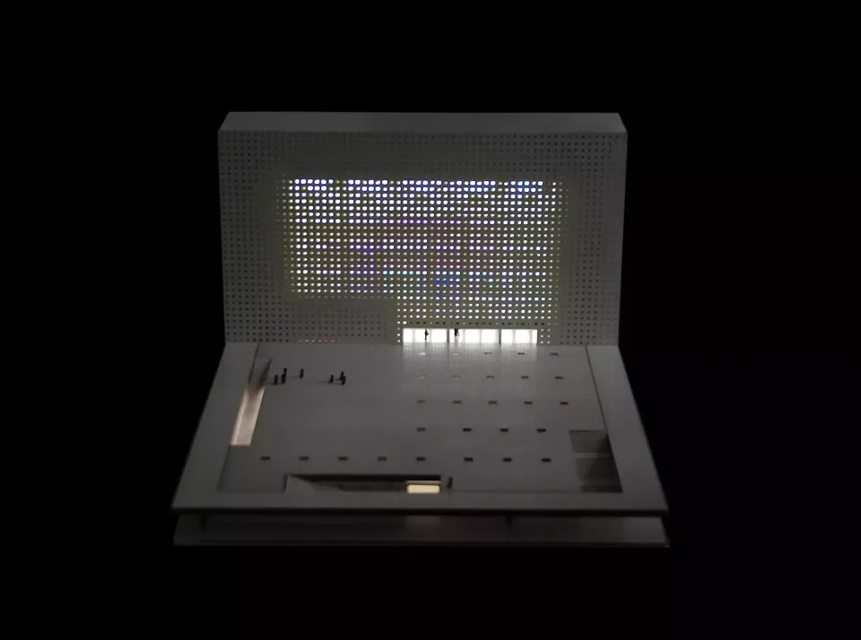 Lichtstudie Nacht Modell 1:200