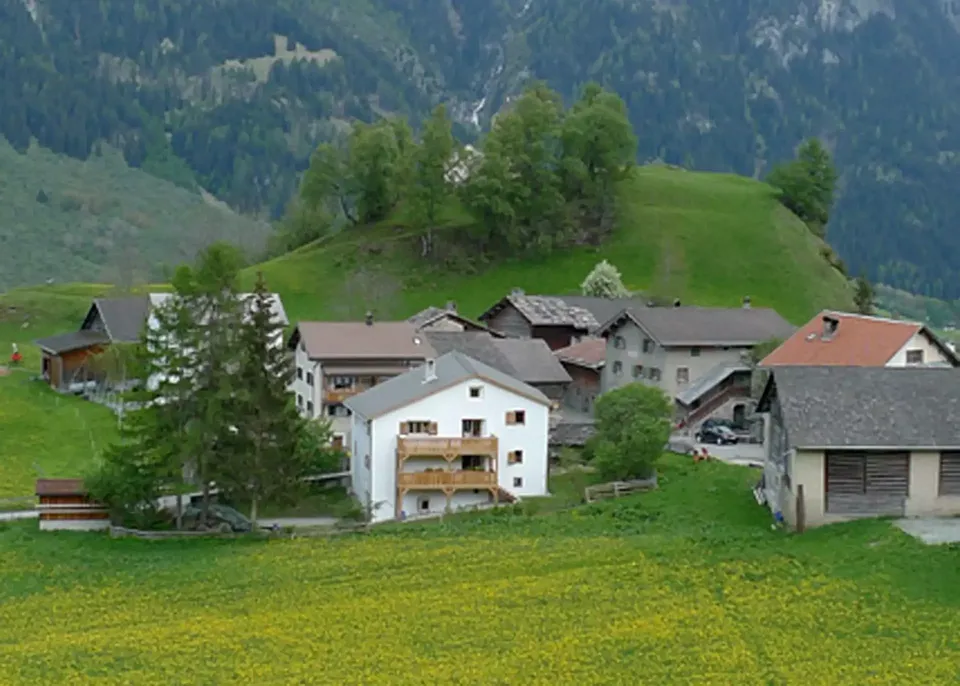 Ansicht Dorf von Westen