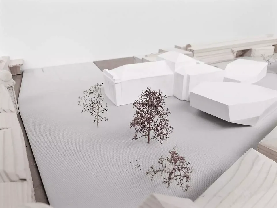Theaterplatz mit Landestheater und Konzertsaal 1:500