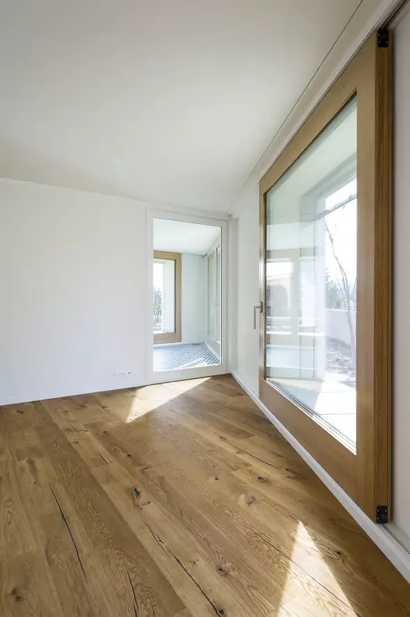 Vue libre salon-chambre jardin