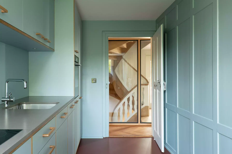 Küche im blauen Zimmer Obergeschoss