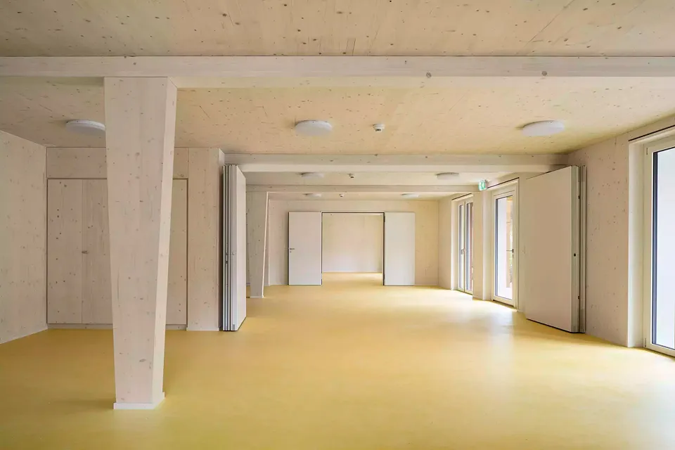 Enfilade der Gemeinschaftsräume