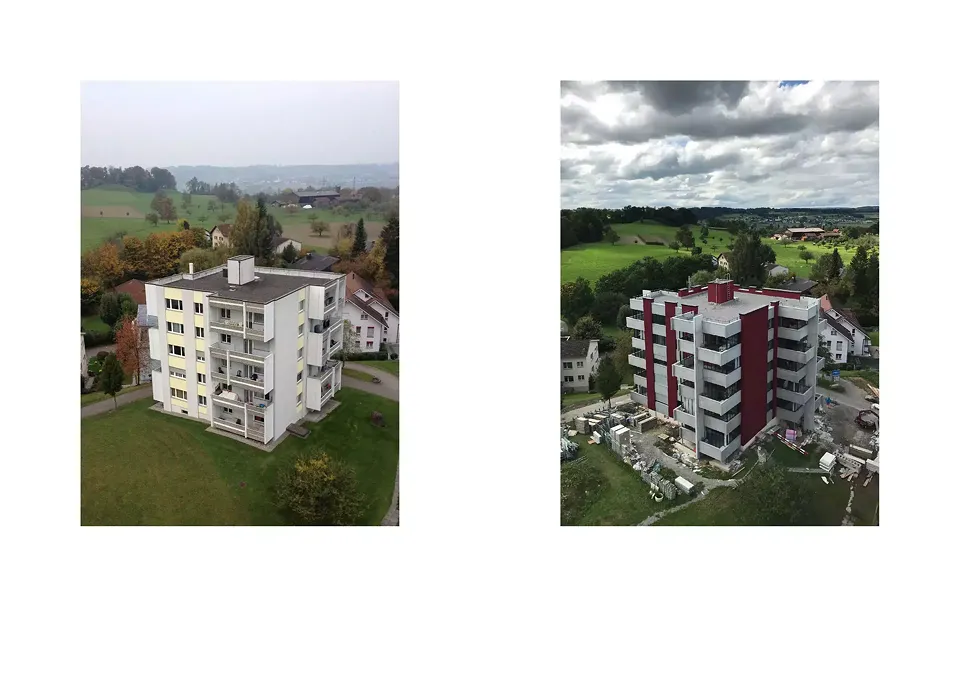 Umbau vorher - nachher
