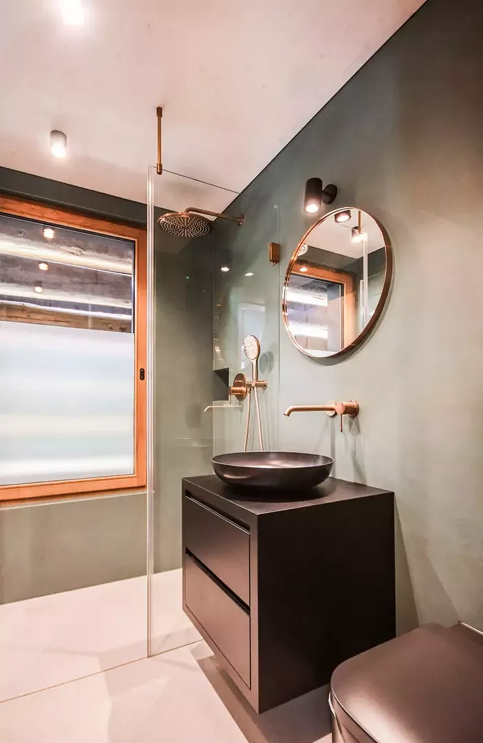 Salle de bain avec Naturofloor