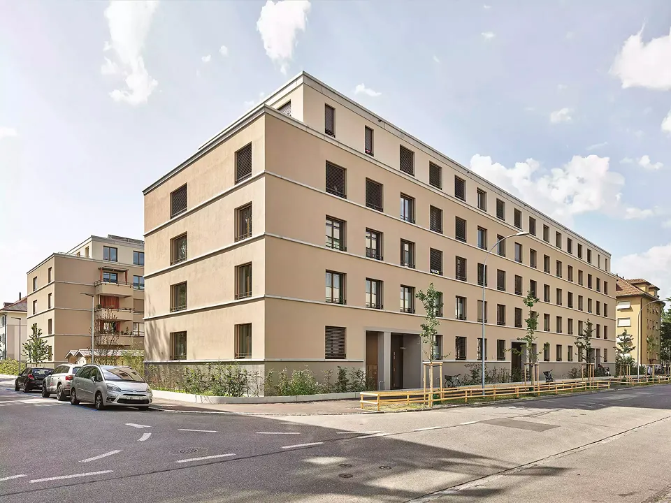 Fassade Wylerringstrasse gegenüber Industrie