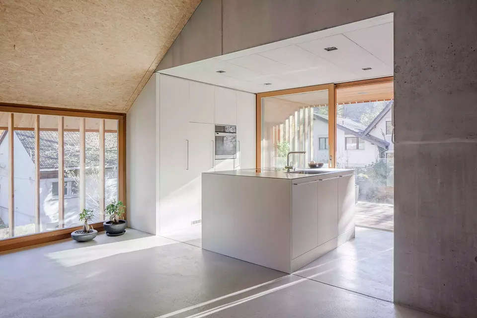 Küche Terrasse Wohnung Typ B
