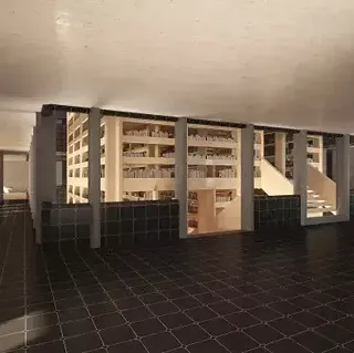 WARSCHAU WIEDERAUFBAU MITTE: ZENTRALE BIBLIOTHEK