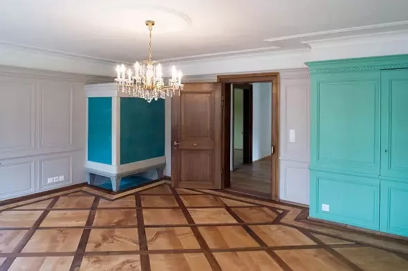 habitation, poêle en faïence