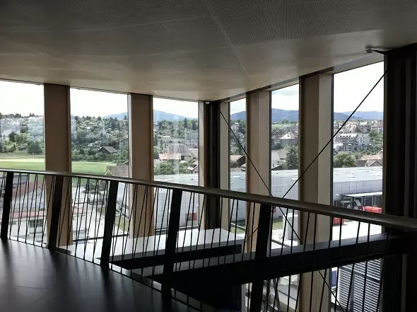 Vue intérieure Mezzanine du 5e étage (Photo Frédéric Biver)