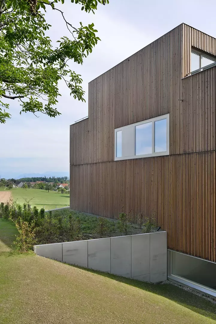 Ansicht Fenster Richtung Norden zum Nussbaum