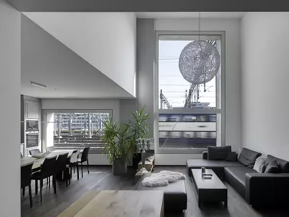 Pièce d'habitation indivduelle sur deux étages