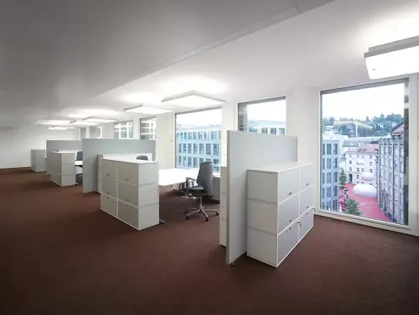 Bürogeschoss mit flexiblen Strukturen