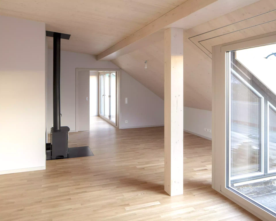 Intérieur appartement en attique