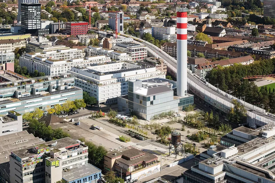Energiezentrale Josefstrasse, Luftbild