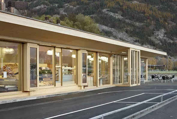 Bäckerei Produktionsgebäude mit Cafè