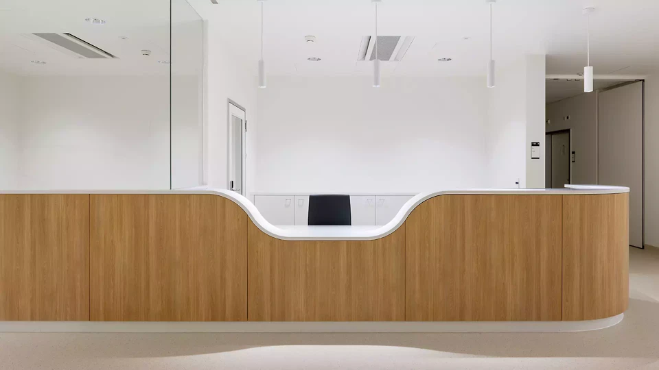 Details des Empfangsbereichs