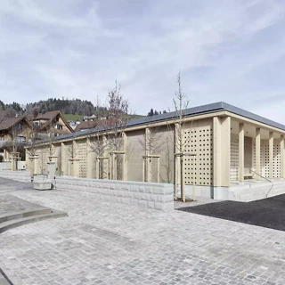 Halle funéraire